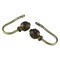 Rod Desyne Home Decorative Tilly Finial Curtain Holdback Hook Pair Antique Gold